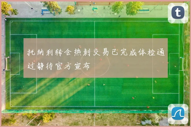 托纳利转会热刺交易已完成体检通过静待官方宣布